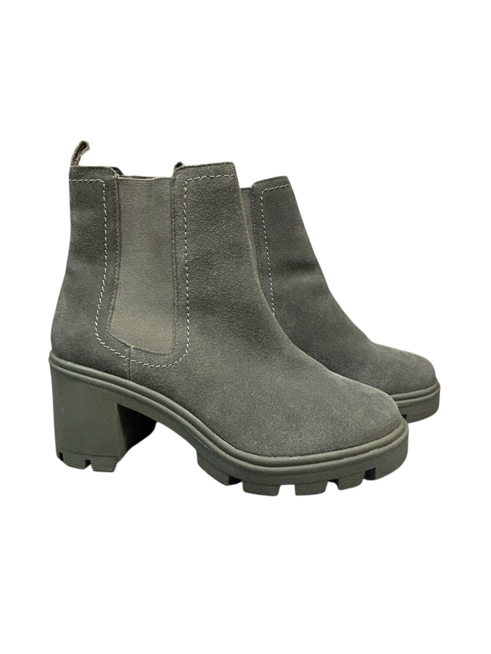 SPLENDID GENUINE LEATHER MELISSA CHELSEA BOOT olive 7.5